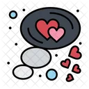 Love Chat Bubble  Icon