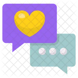 Love Chat Bubble  Icon