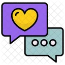 Love Chat Bubble  Symbol