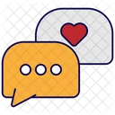 Love Chat Love Heart Icon