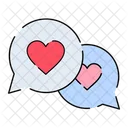 Love Chat Chat Heart Icon