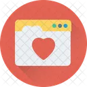 Web Page Heart Icon