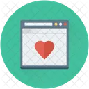 Web Page Heart Icon