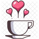 Heart Coffee Cup Icon