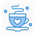 Love Coffee Love Mug Love Tea Icon