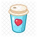 Love Coffee Coffee Coffee Glass Icon