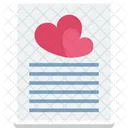 Correspondence Heart Sign Love Icon