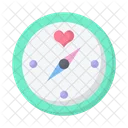 Love Compass Love Heart Icon