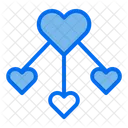 Love Connected Connect Heart Icon
