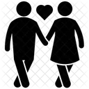 Love Couple Couple Proposing Romantic Couple Icon