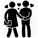 Love Couple Couple Proposing Romantic Couple Icon