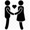 Love Couple Couple Proposing Romantic Couple Icon