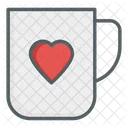 Love Cup Cup Kitchenware Icon