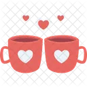Love Cups Romantic Cups Icône