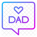 Love Dad Message Chat Icon