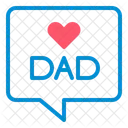 Love Dad Message Chat Icon