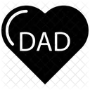 Love Dad Heart Daddy Icon
