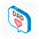 Love Daddy Message Icon