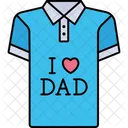 Love Dad Shirt Clothes Clothing Icon