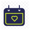 Love Date Calendar Love Icône