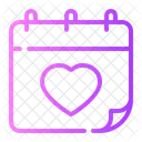 Love Heart Schedule Icon