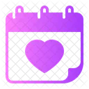 Love Heart Schedule Icon