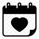Love Heart Schedule Icon