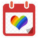 Love Schedule Love Calendar Romantic Planning Icon