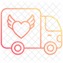 Love delivery truck  Icon