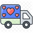 Love delivery truck  Icon