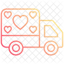 Love delivery truck  Icon