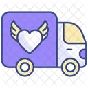 Love delivery truck  Icon