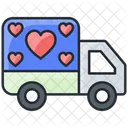 Love delivery truck  Icon