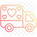 Love delivery truck  Icon