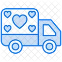 Love delivery truck  Icon