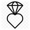 Love Diamond Heart Diamond Diamond Icon