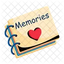 Love Diary Romantic Diary Memories Diary Icon