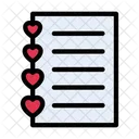 Love List Diary Icon