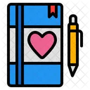 Love Diary Diary Book Icon