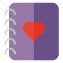 Diary Love Love And Romance Icon
