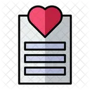 Love Document Love Valentine Icon