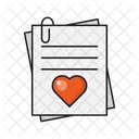 Love Document Clip Icon