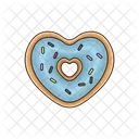Love Donut Sweets Pastry Icon