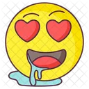 Love Drooling Emoji Drooling Expression Emotag アイコン