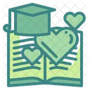 Love Education Book Heart Icon