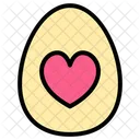 Love Egg Love Heart Icon