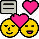 Love Emoji Love Hearts Smiley Hearts Icon