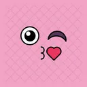 Love Emoji Kiss Emoji Heart Icon