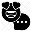 Love Emoji Message  Icon