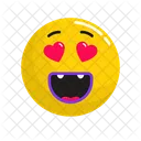 Love Eye Love Emoji Icon